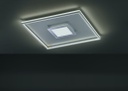 Deckenleuchte LED, L/B/T: ca.80x80x8cm, Farbe = chromfarben | weiß | aluminiumfarben, 3 fach dimmbar per AN/AUS Schalter