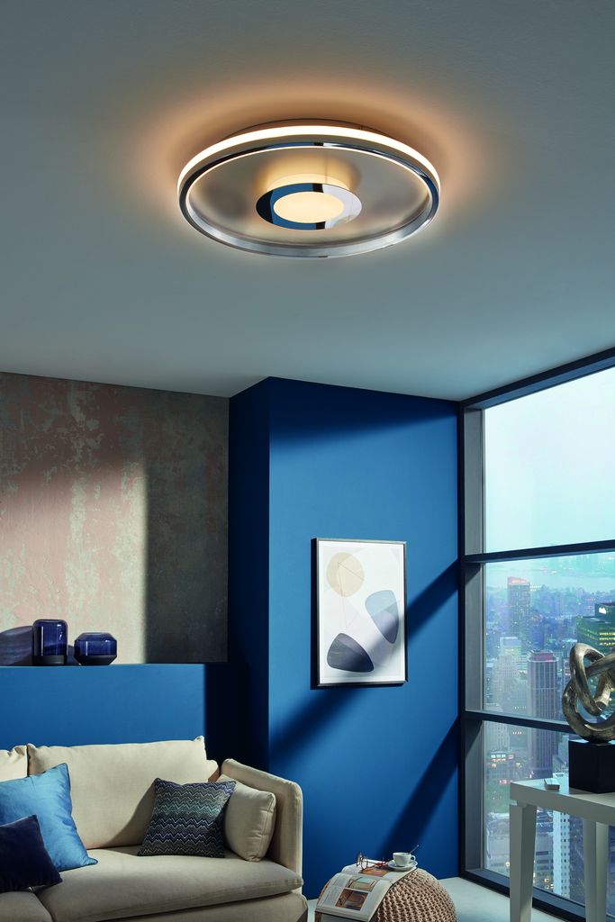 Deckenleuchte LED, Durchmesser = 45 cm, 3 fach dimmbar per AN/AUS Schalter