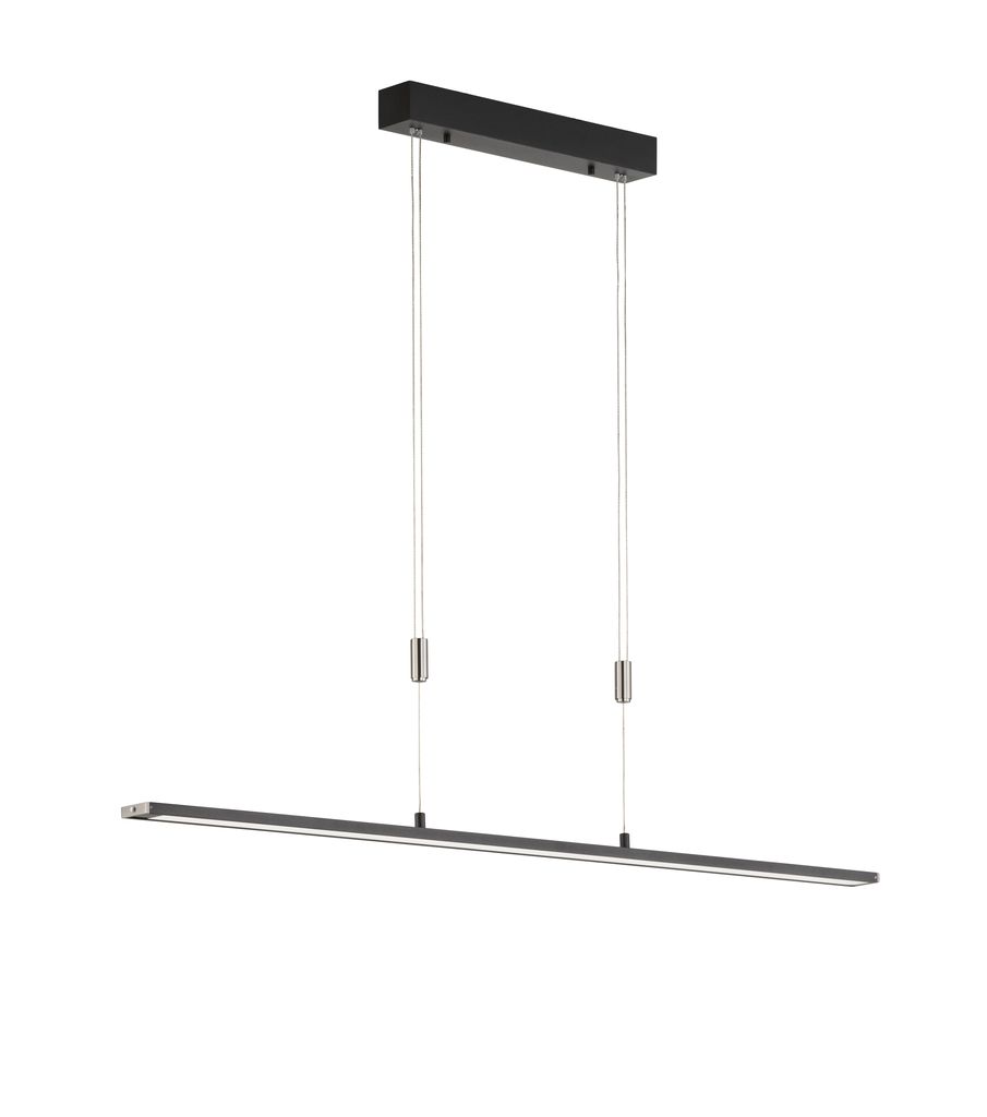 Pendelleuchte, schwarz, 120 cm