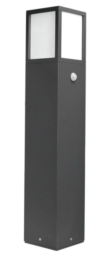 LED Stehleuchte, Bewegungsmelder, Anthrazit, IP54