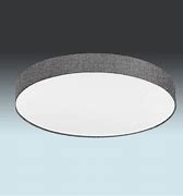 Deckenleuchte LED, Leinen grau
