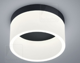 Deckenleuchte, Acryldiffusor satiniert, Farbe = matt schwarz, CRI>90