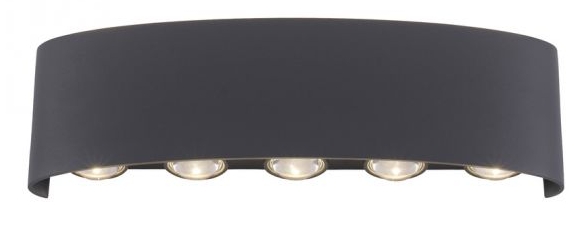 Wandleuchte für den Innen- und Außenbereich, 10 Linsen