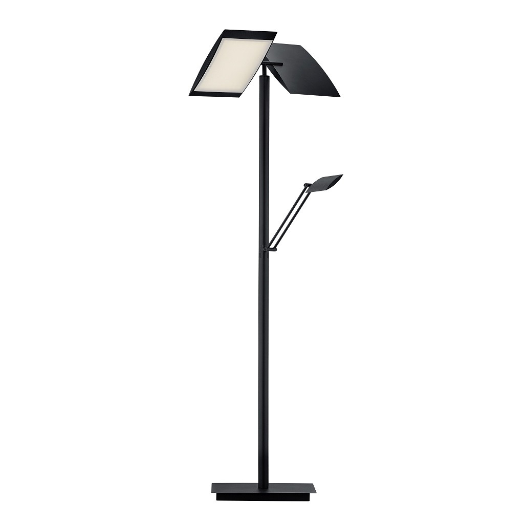 LED Stehleuchte, CCT, Tastdimmer, CRI 90+, schwarz