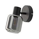 Dekorative Wandleuchte, Schwarz, 1 x E14 Fassung