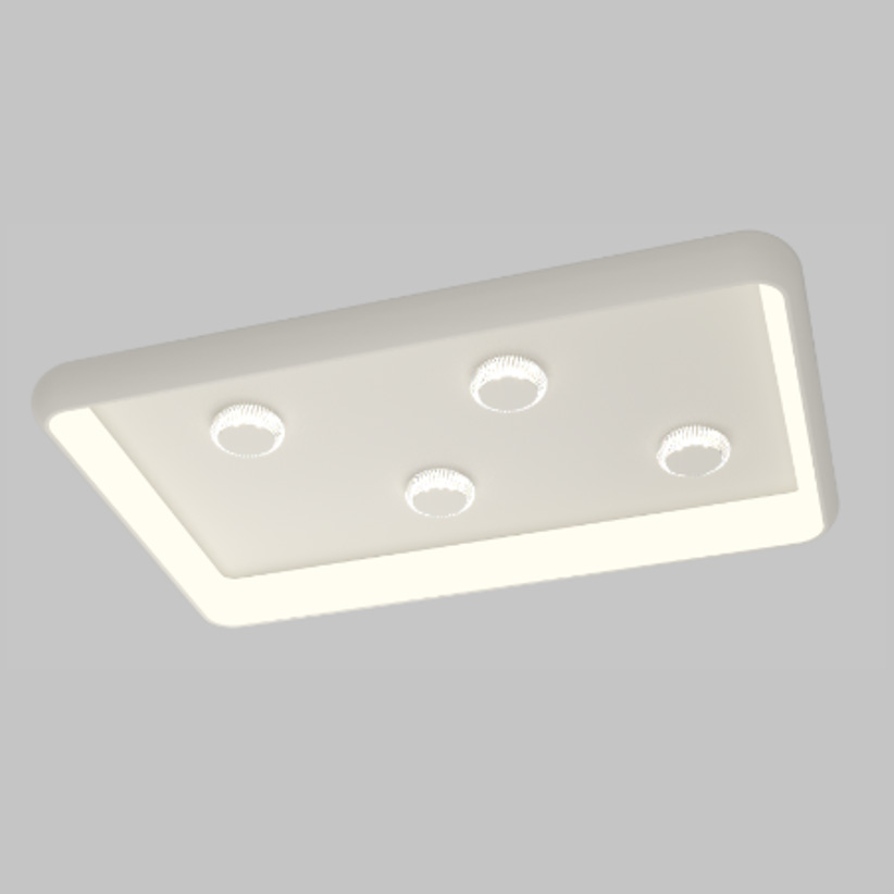 LED Deckenleuchte, CCT, dimmbar, Fernbed., Memory