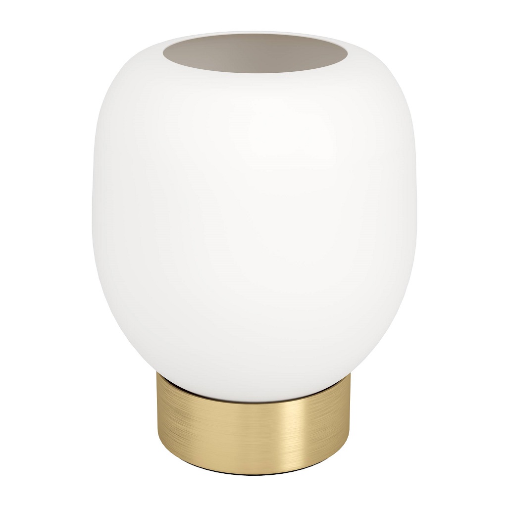 Tischleuchte, Gold, Glas opal, E27 Fassung - ZT2
