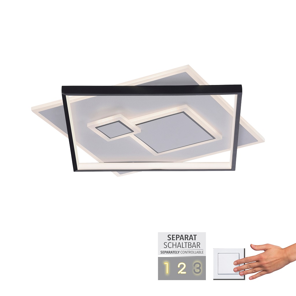 LED Deckenleuchte, Weiß, separat schaltbar per Wandschalter, ZT2