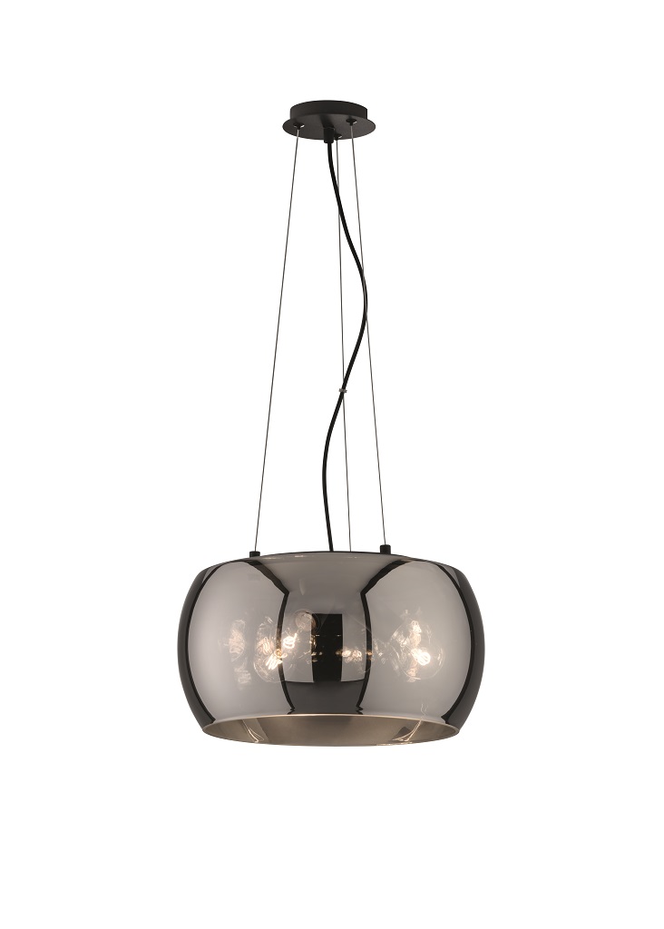 Pendelleuchte, Rauchglas, E27 Fassung, ZT1