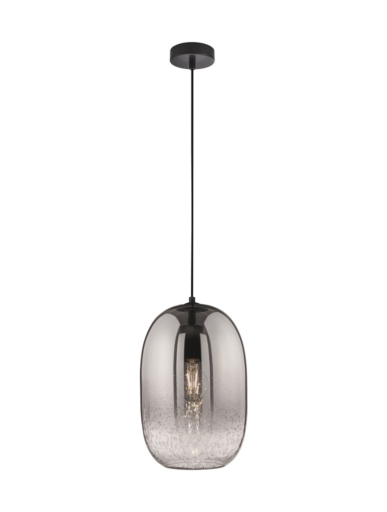 Pendelleuchte, Rauchglas, E27 Fassung, ZT2