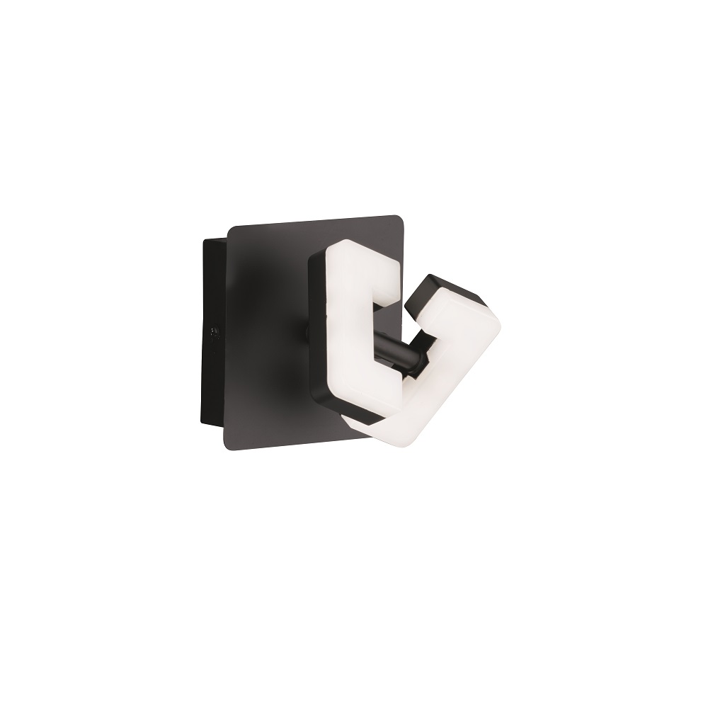 LED Wandleuchte, Schwarz, schwenkbar, ZT2
