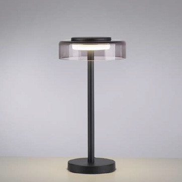 LED Tischleuchte, CCT, Memory, Fernbedienung, Schwarz