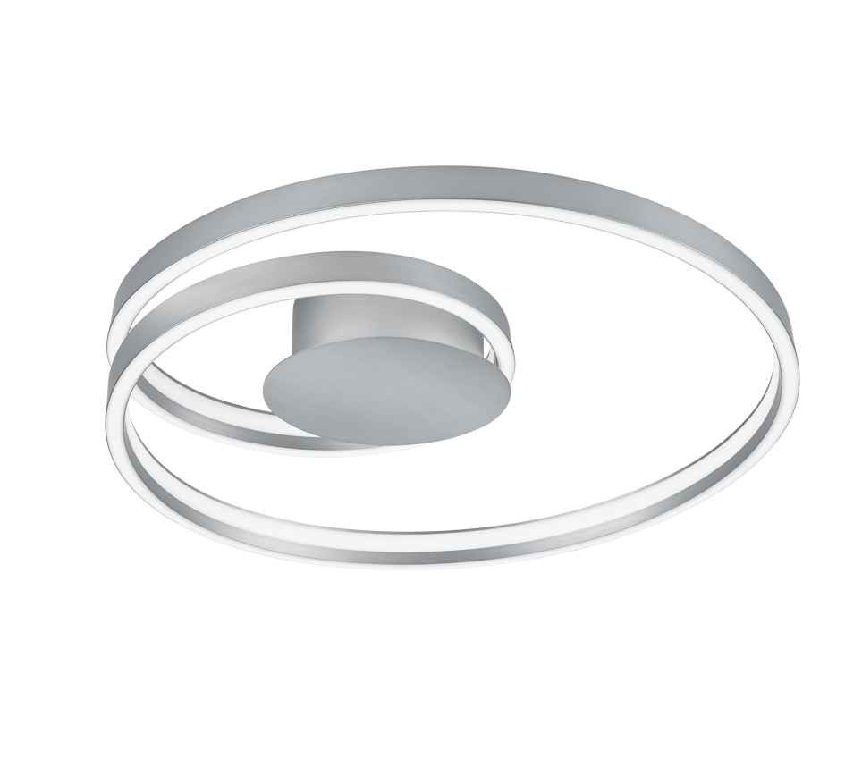 LED Deckenleuchte, DTW, CI-Mote, Nickel matt