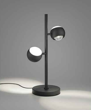 LED Tischleuchte, CCT, Sensord., Up &amp; Down, Schwarz