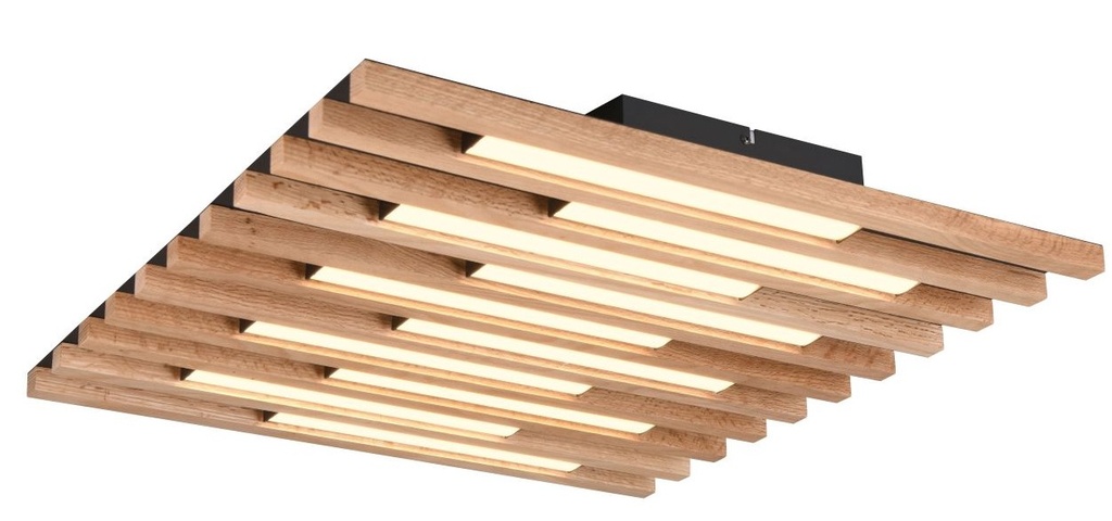 LED Deckenleuchte, SwitchDim, Holzfarben, ZT2