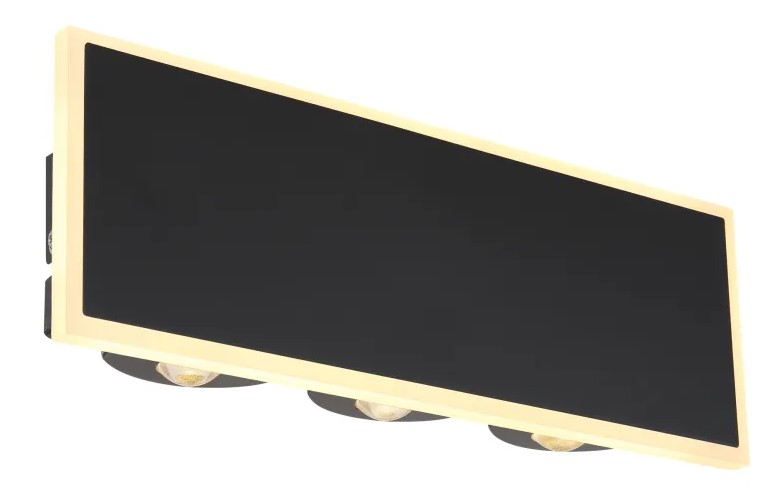 LED Wandleuchte, Schwarz matt, ZT1