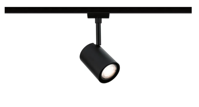 U-Rail Spotstrahler, Schwarz matt, GU 10
