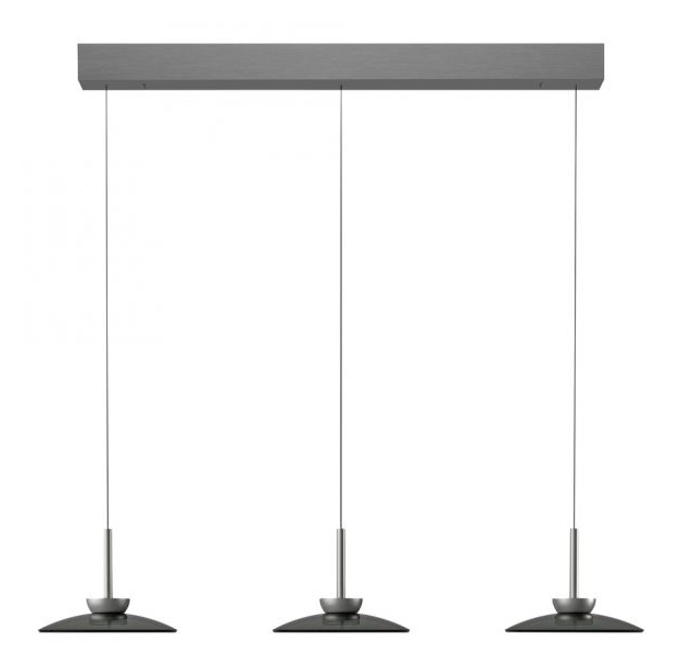 LED Pendelleuchte, Grau, dimmbar, höhenverstellbar