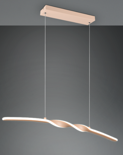 LED Pendelleuchte, höhenverstellbar, Sandfarben