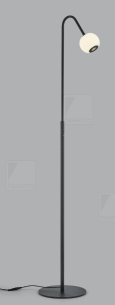 LED Stehleuchte mattschwarz