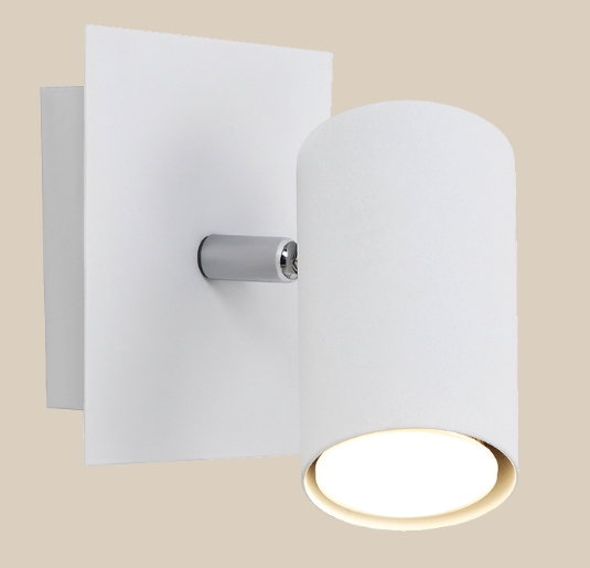 Wandleuchte, Down, weiß, GU 10