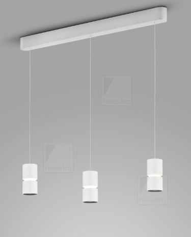 LED Pendelleuchte 3 flammig weiß