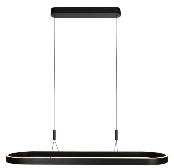 LED Pendelleuchte, schwarz matt, Cable-Lift, CRI 90, dimmbar