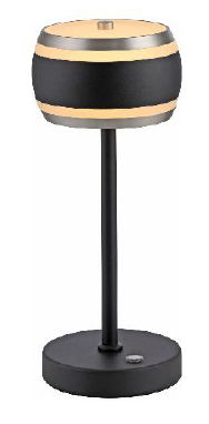 LED Akku-Tischleuchte, schwarz, CCT, dimmbar