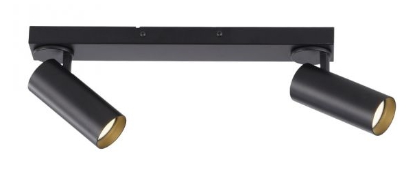 Deckenstrahler, schwenkbar, inkl. GU10, schwarz