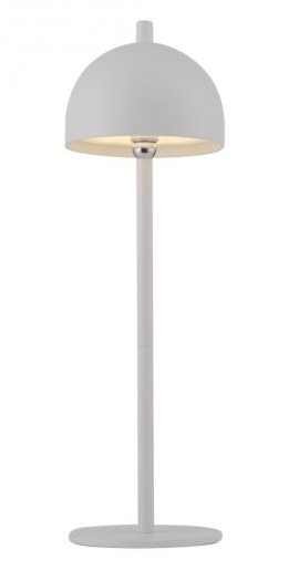 LED Akku Tischleuchte, Weiß, IP54, Touchdimmer, Memory