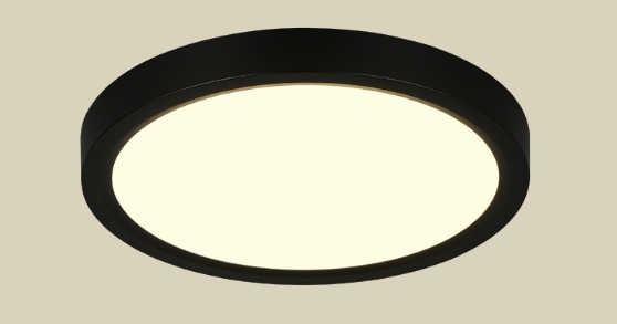 LED Deckenleuchte, CCT, SwitchDim, schwarz