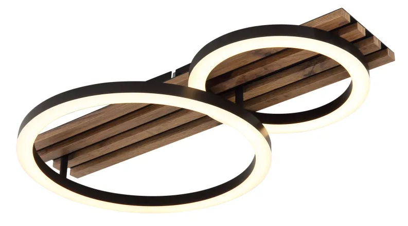 LED Deckenleuchte, Holzoptik