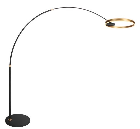 LED Stehleuchte, dimmbar per Fußschalter, CCT, schwenkbar