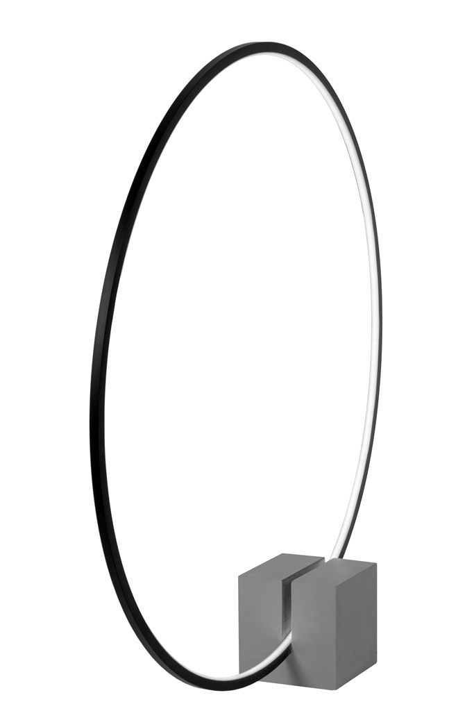 LED Stehleuchte, dimmbar, Schwarz