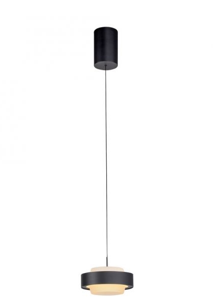 LED Pendelleuchte, dimmbar, höhenverstellbar, schwarz