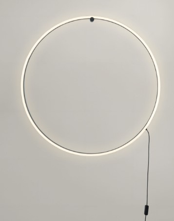 LED Wandleuchte, CCT, dimmbar, Schwarz
