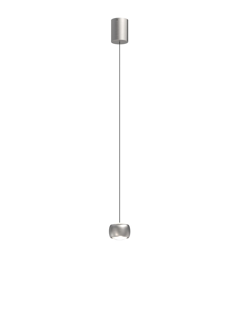 LED Pendelleuchte, Nickel matt