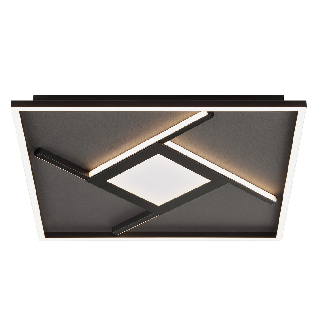 LED Deckenleuchte, 3-stufig dimmbar, Schwarz