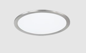 LED Deckenleuchte, dimmbar, Silberfarben