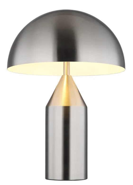 Tischleuchte, Schnurschalter, Nickel matt, E27