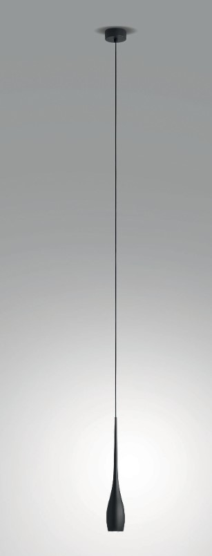 LED Pendelleuchte, Schwarz, dimmbar
