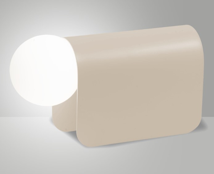 Tischleuchte, G9 Fassung, Sandfarben