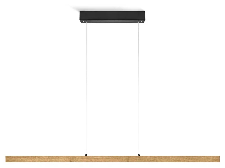 LED Pendell., CCT, Dimmbar, , Gestensteuerung, Asteiche geölt