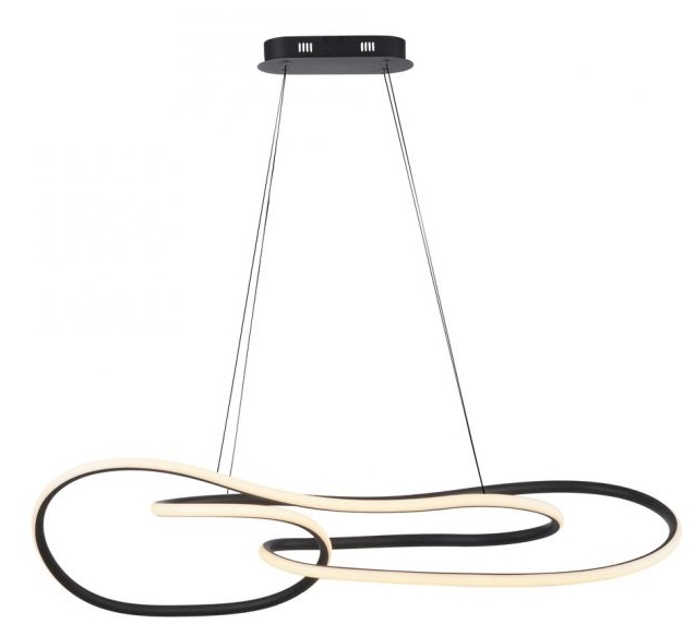 LED Pendelleuchte, schwarz, Simplydim, Memory