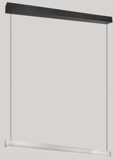 LED Pendelleuchte, CCT, Liftsystem, Schwarz matt