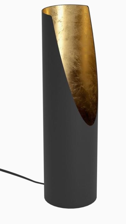 Tischleuchte, Schwarz/Gold, GU10 inkl., dimmbar