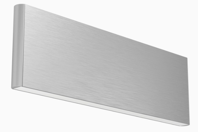 LED Wandleuchte, Aluminium gebürstet, Up &amp; Down