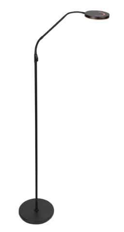 LED Stehleuchte, DTW, Fernbedienung, Schwarz