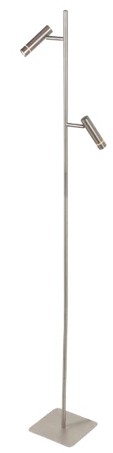 LED Stehleuchte, 2-flammig, Tastdimmer, DTW, CRI 90+