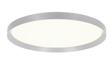 LED Deckenleuchte, Stahlfarben, dimmbar, Backlight